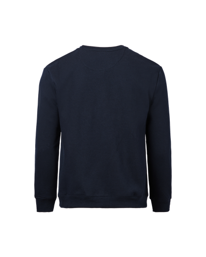 Mens Crew Fleece Neck Top - Navy