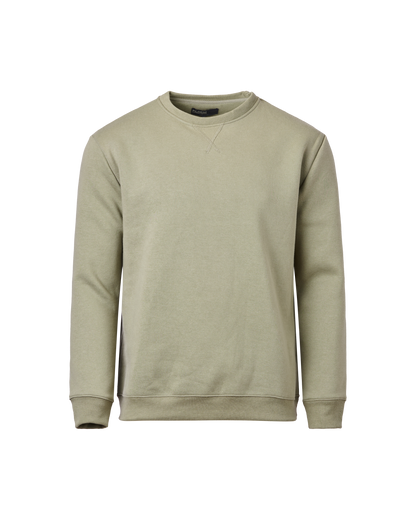 Mens Crew Fleece Neck Top - Olive
