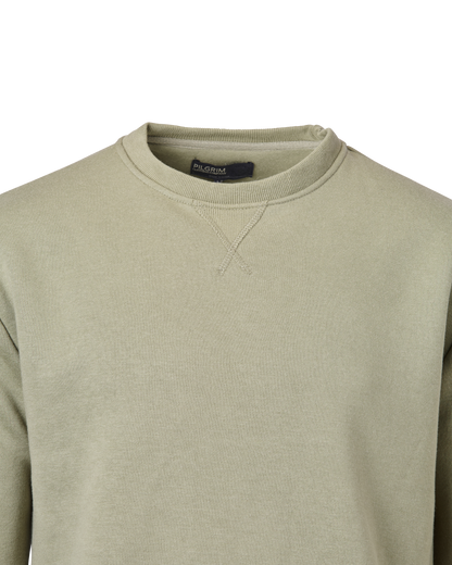 Mens Crew Fleece Neck Top - Olive