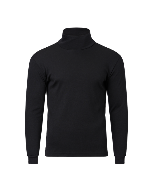 Mens Long Sleeve Skivvy - Black