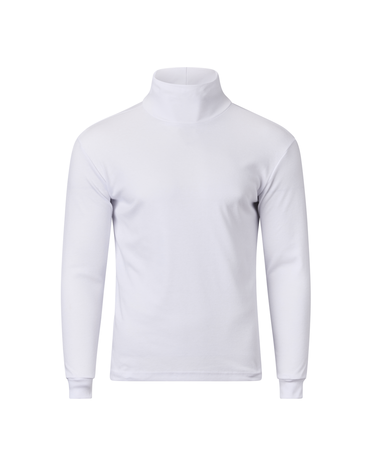 Mens Long Sleeve Skivvy - White