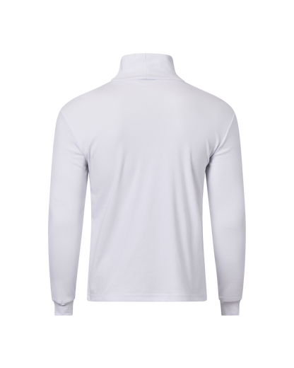 Mens Long Sleeve Skivvy - White