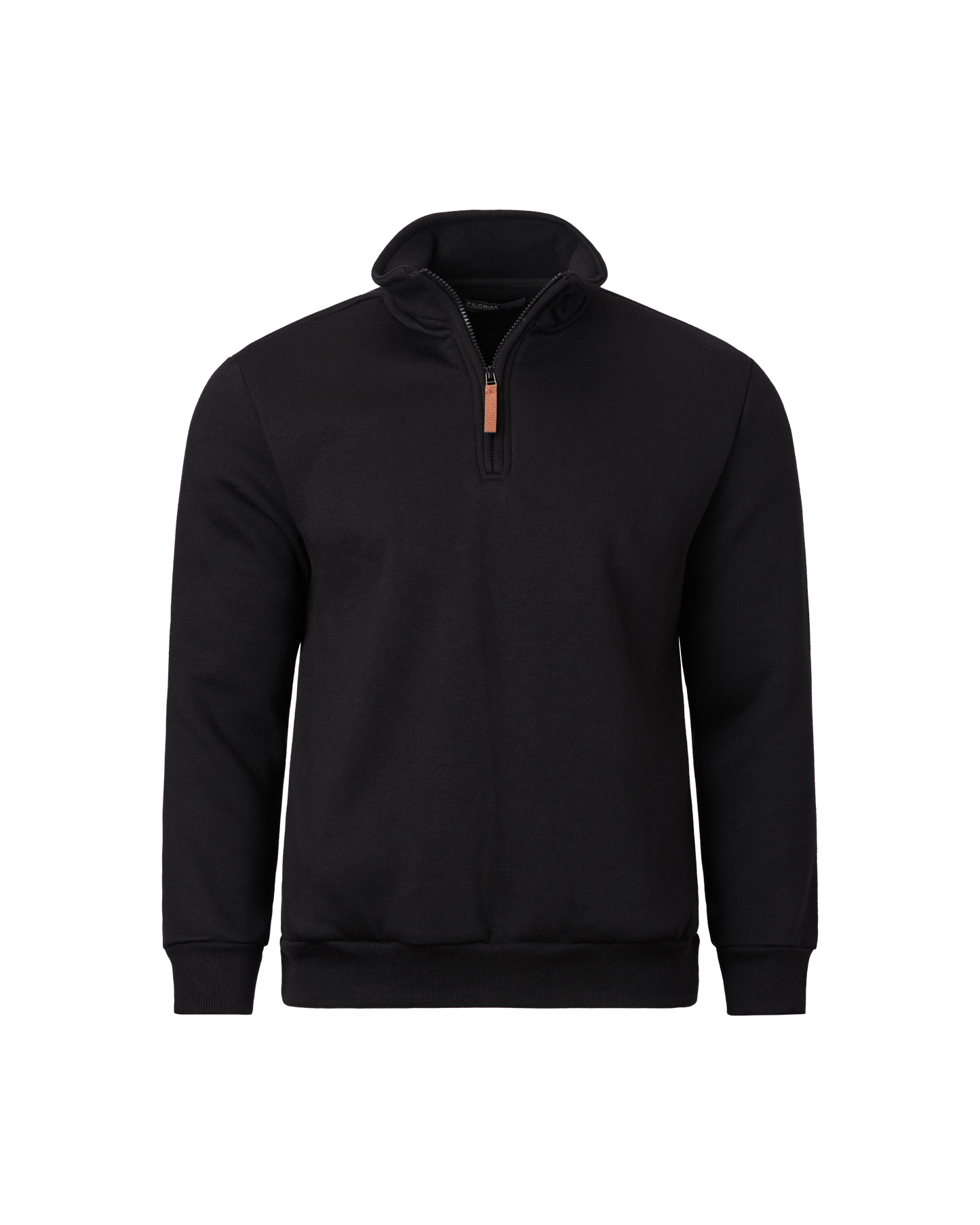 Mens Quarter Zip Fleece Top - Black