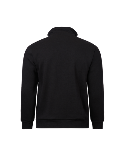 Mens Full Zip Fleece Top - Black