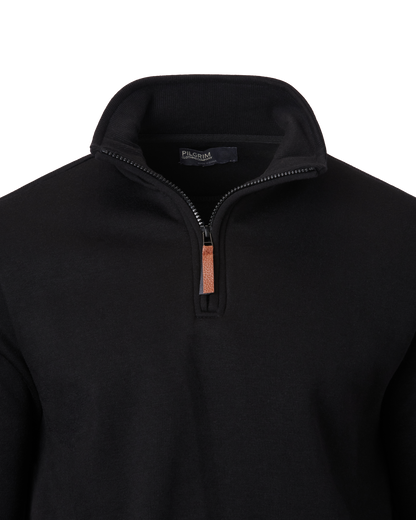 Mens Full Zip Fleece Top - Black