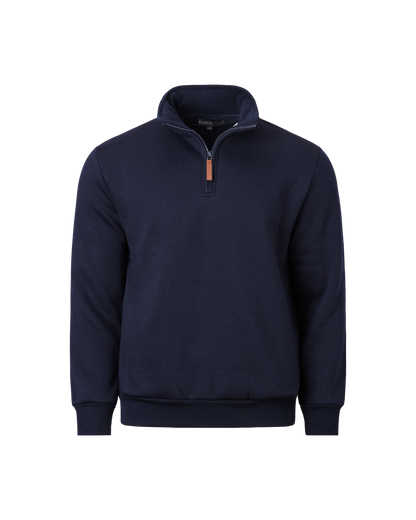 Mens Quarter Zip Fleece Top -  Navy