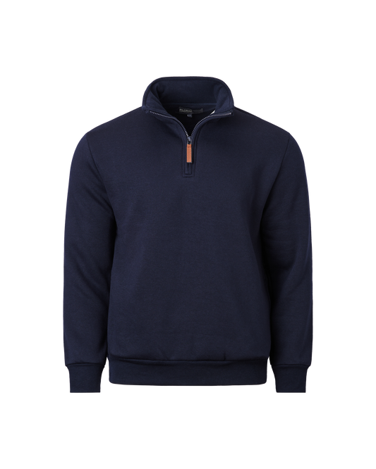 Mens Quarter Zip Fleece Top -  Navy