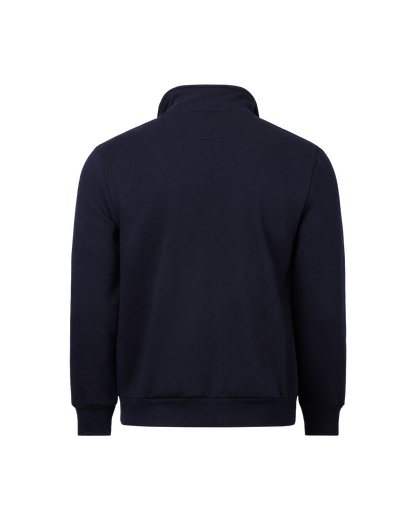 Mens Quarter Zip Fleece Top -  Navy