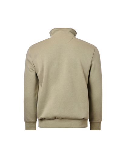 Mens Quarter Zip Fleece Top -  Olive