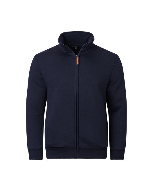 Mens Full Zip Fleece Top - Navy