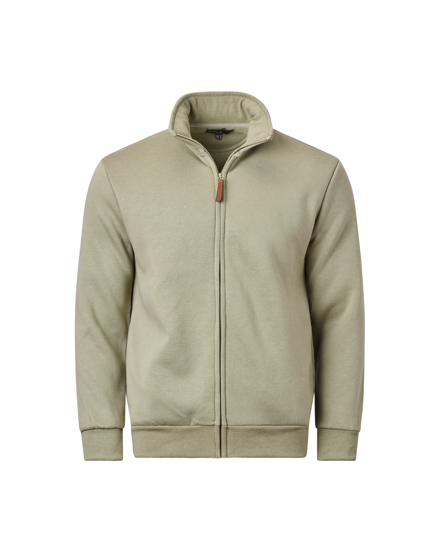 Mens Full Zip Fleece Top - Olive