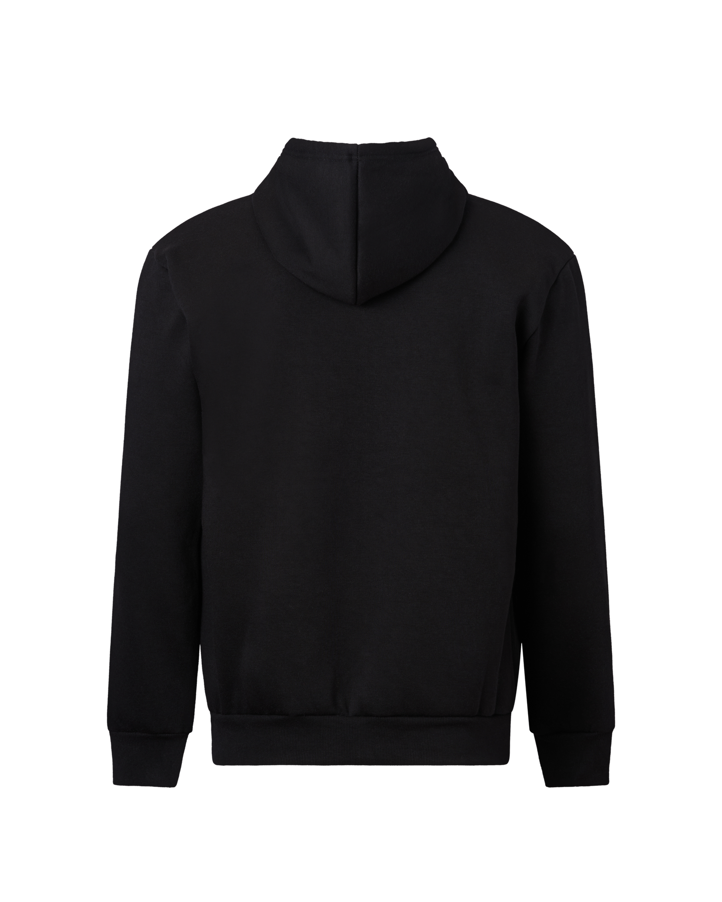 Mens Full Zip Hooded Top - Black