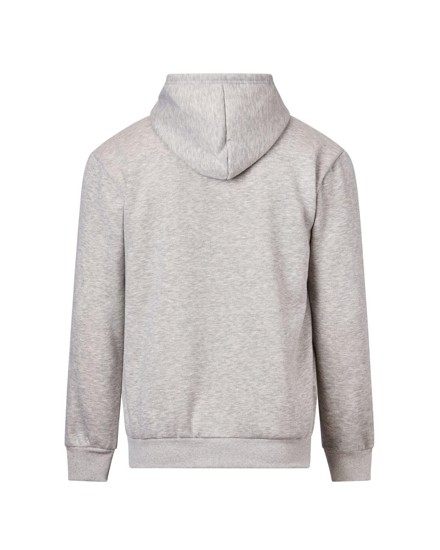 Mens Full Zip Hooded Top - Light Grey Marle