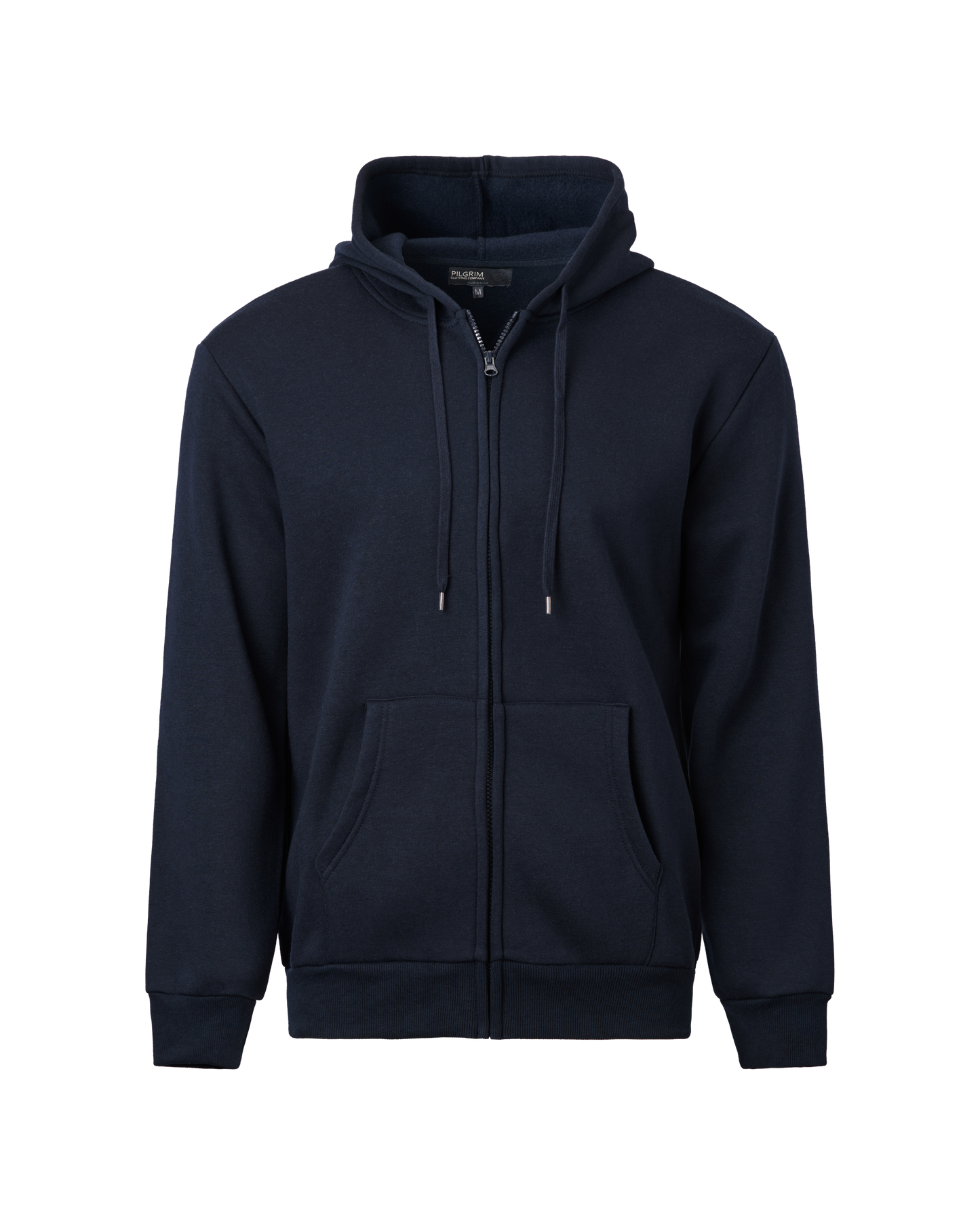 Mens Full Zip Hooded Top - Navy