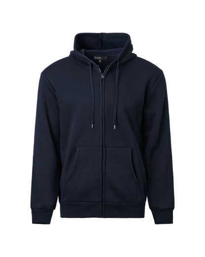 Mens Full Zip Hooded Top - Navy