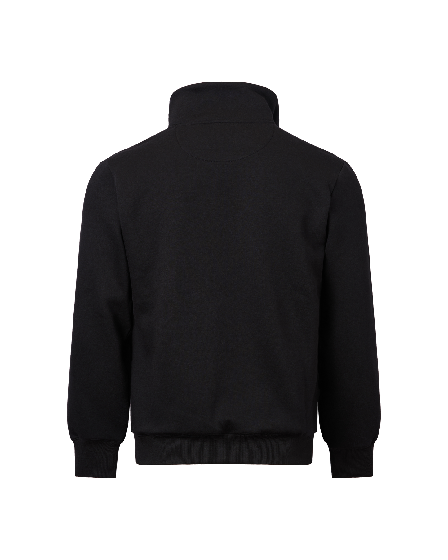 Mens Panelled Full Zip Top - Black
