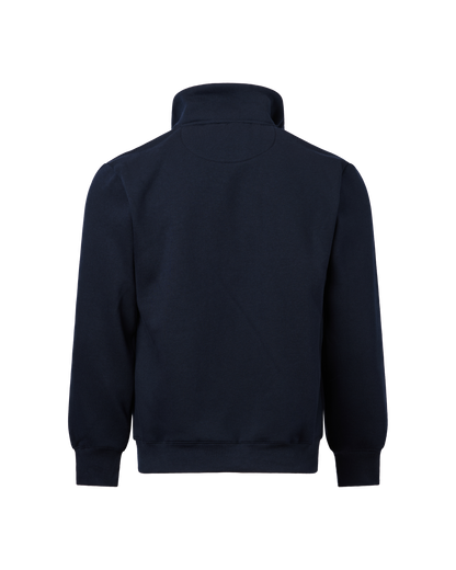 Mens Panelled Full Zip Top - Navy
