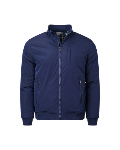 Mens Zip Through Jacket - Navy