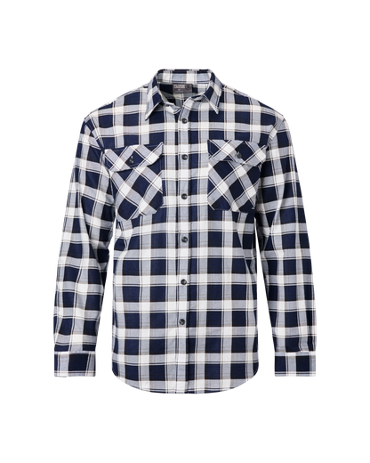 Mens Full Button Flannelette Shirt - 5pk Bundle  - Size Medium