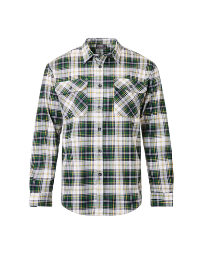 Mens Full Button Flannelette Shirt - 5pk Bundle  - Size Medium
