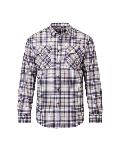 Mens Full Button Flannelette Shirt - 5pk Bundle  - Size Medium