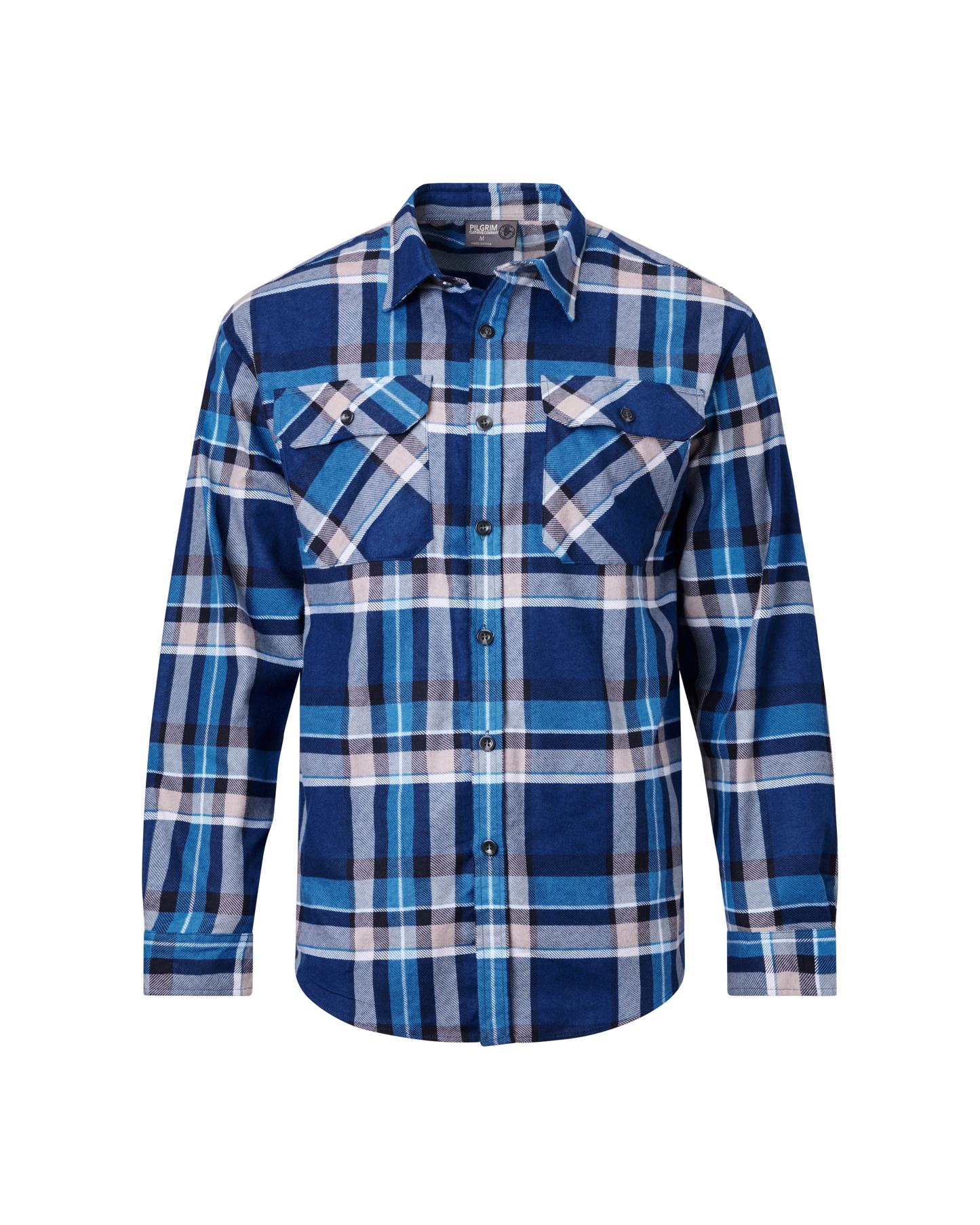 Mens Full Button Flannelette Shirt - 5pk Bundle  - Size Medium